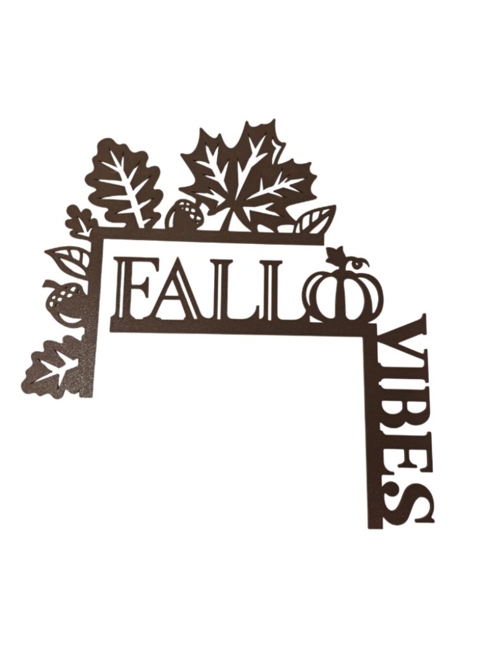 New 3D Printed 9" Fall Vibes Autumn Leaves Set 2 Door Corners Thanksgiving Decor